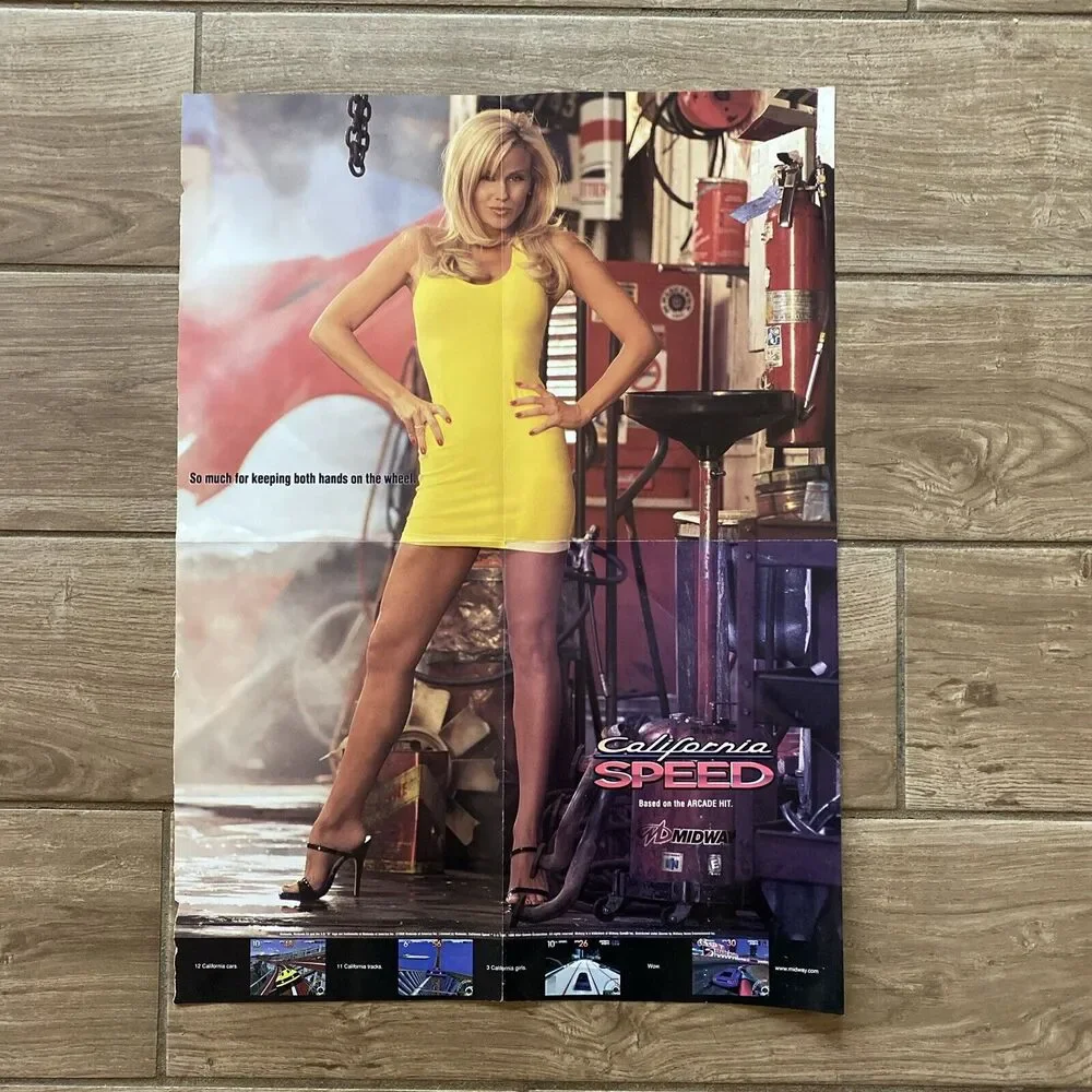 N64 Nintendo 64 CALIFORNIA SPEED “Poster Only” Rare